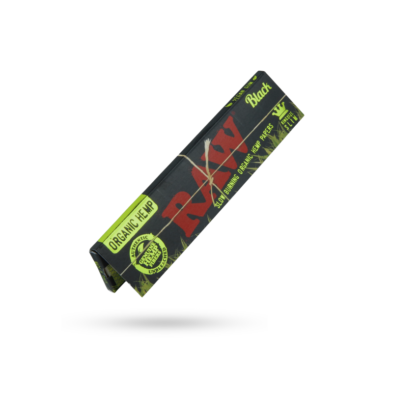 RAW Black King Size Slim Organic Hemp Rolling Papers
